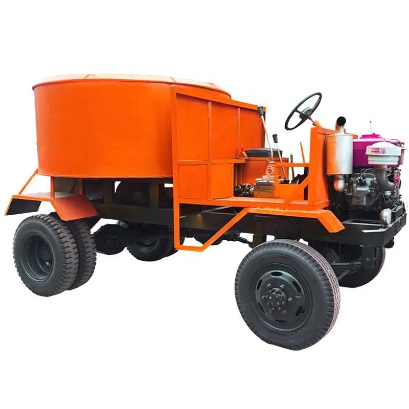 Self loading concrete mixer 1m3 drum capacity 1000Liter by 2 axles moving origin from Vietnam diesel engine model D30 power 30HP