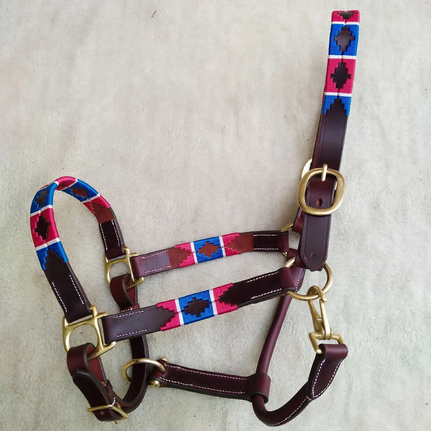 Top Quality Traditional Argentinian Hand Stitched Polo Leather Horse Halter Polo Sports Accessories