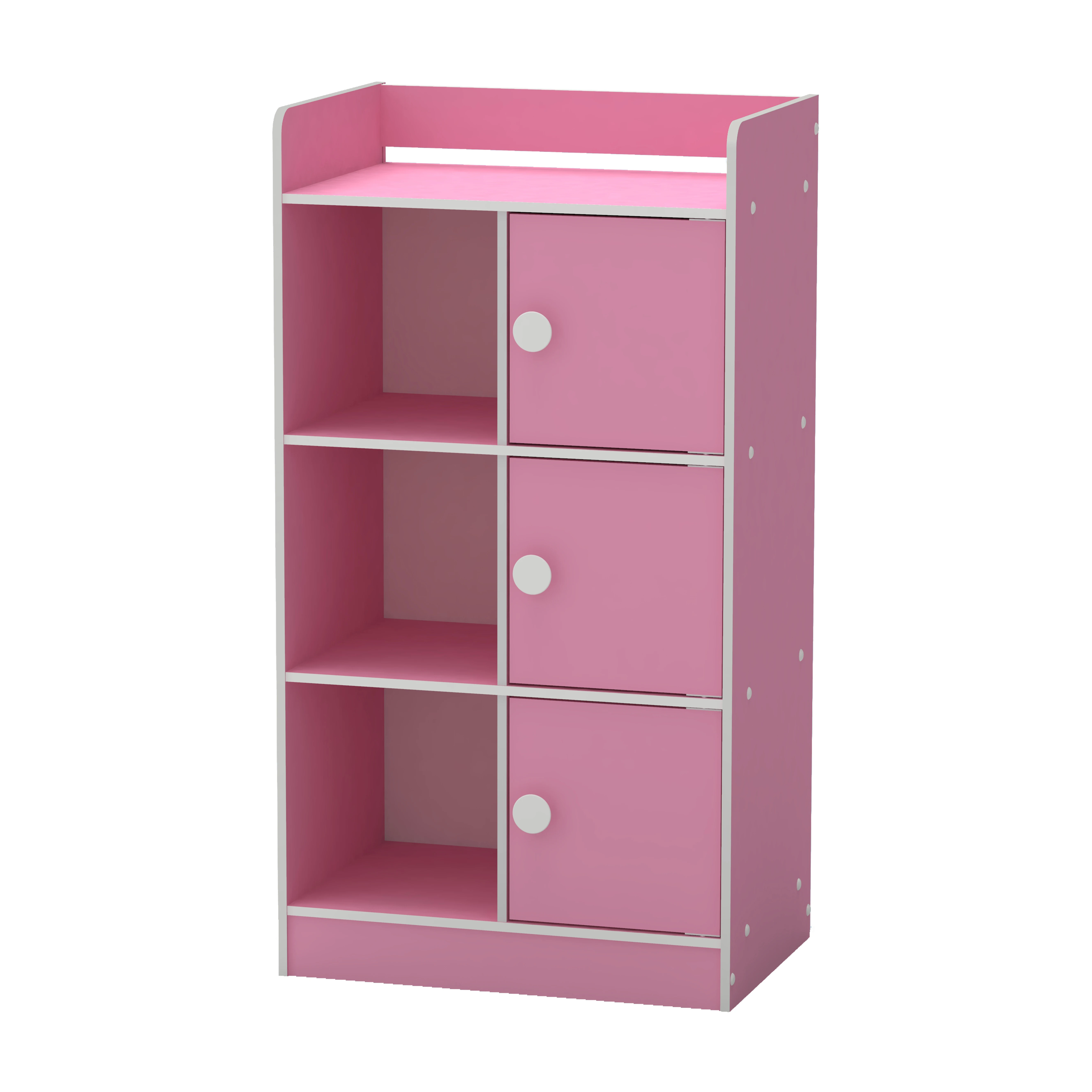  (1640) 3 Tier 6 Shelves Doors Multi Purpose Colorful Rack Colour Box High Quality Chipboard Malaysia Made