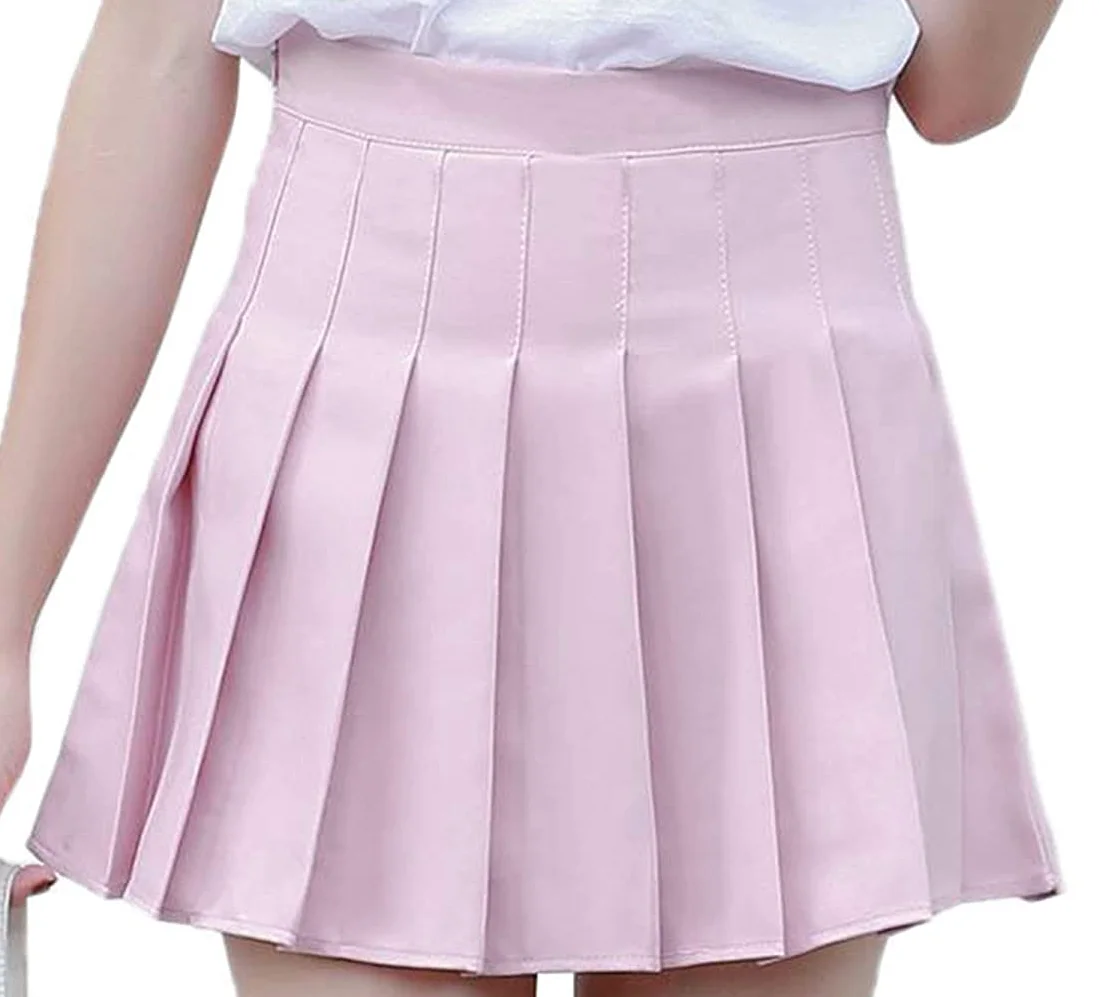 Женская простая Короткая юбка для девушек и женщин разных цветов