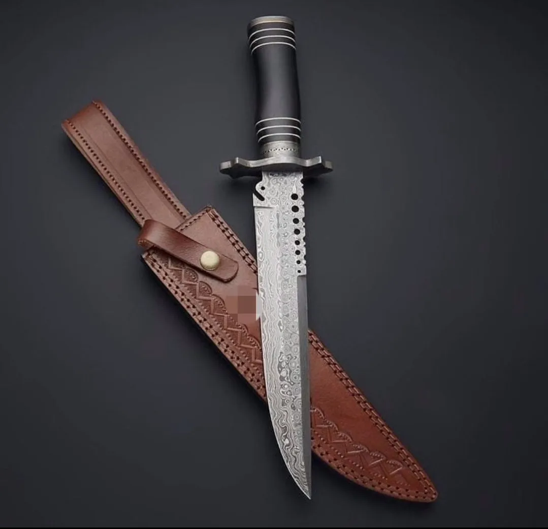 
Unique Black Stainless Steel Serrated Fixed Blade Survival Kits Saw Compass Knife 