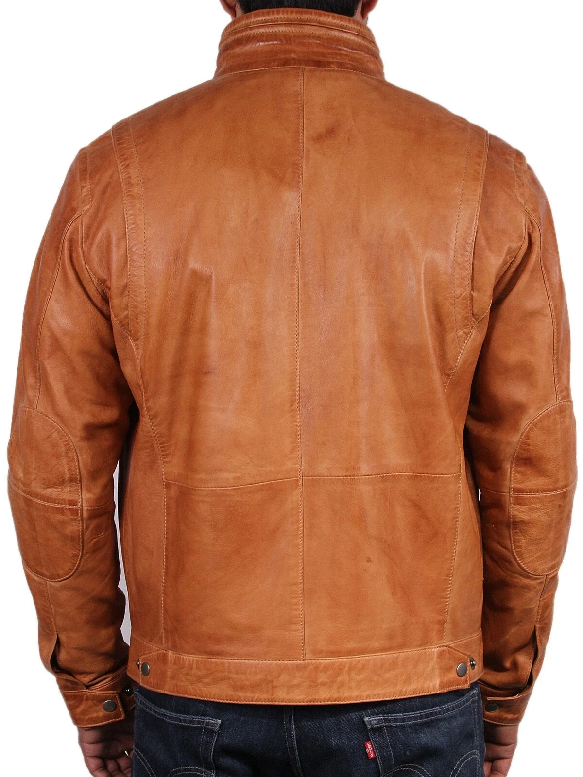 Mens Genuine Leather Biker jacket Bomber Distressed Style Casual Real Genuine Retro Leather Jacket Slim Fit Fashion Jacket