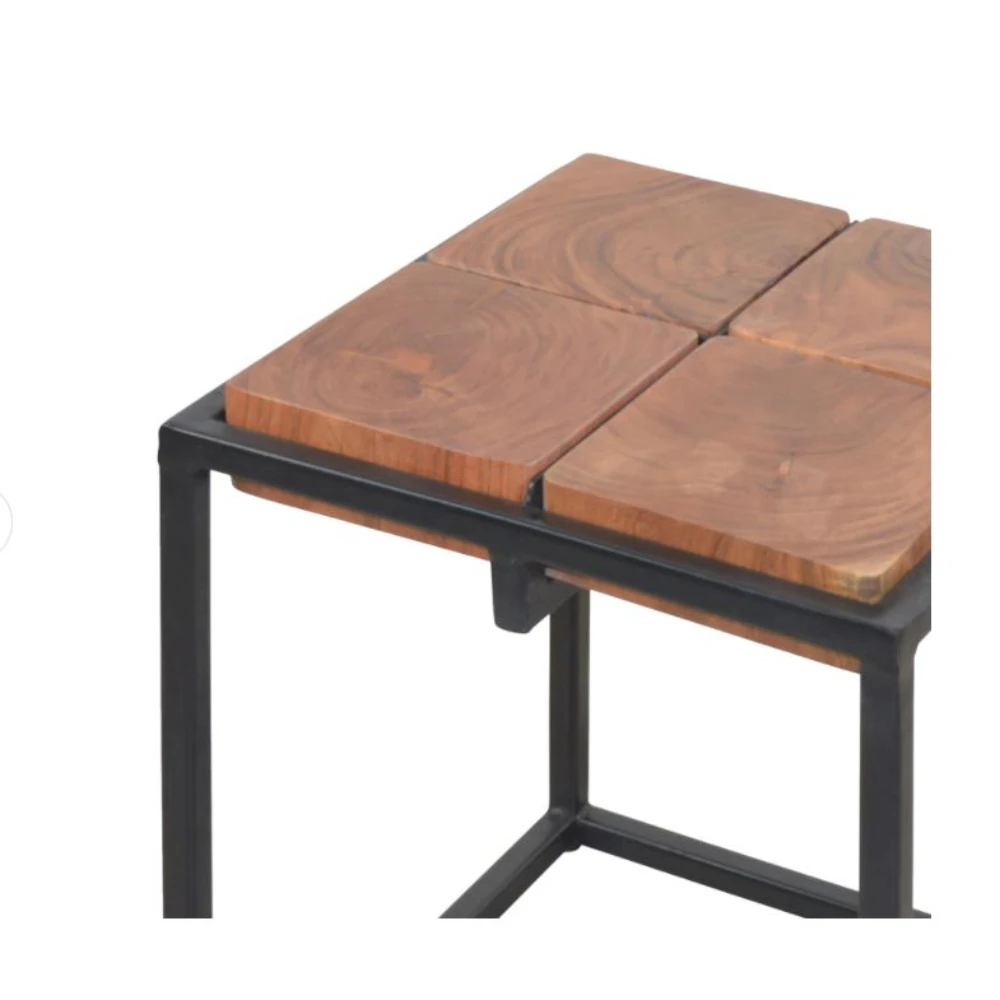 Уникальные стильные кровати боковой столик с твердой древесиной и металлическими поделками обеденные столы мебель для гостиной