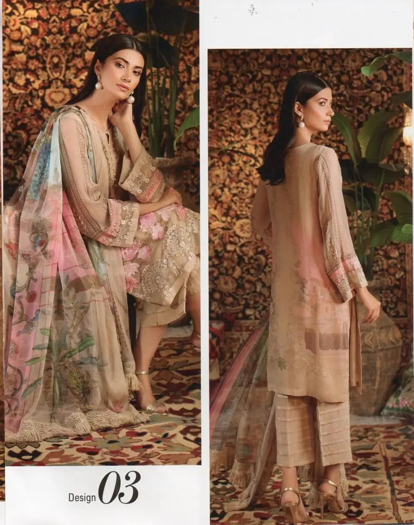 Fashion Designer Indian Pakistani Lawn/Linen/Cotton Georgette 3 Piece Suits Available on Wholesale Price.