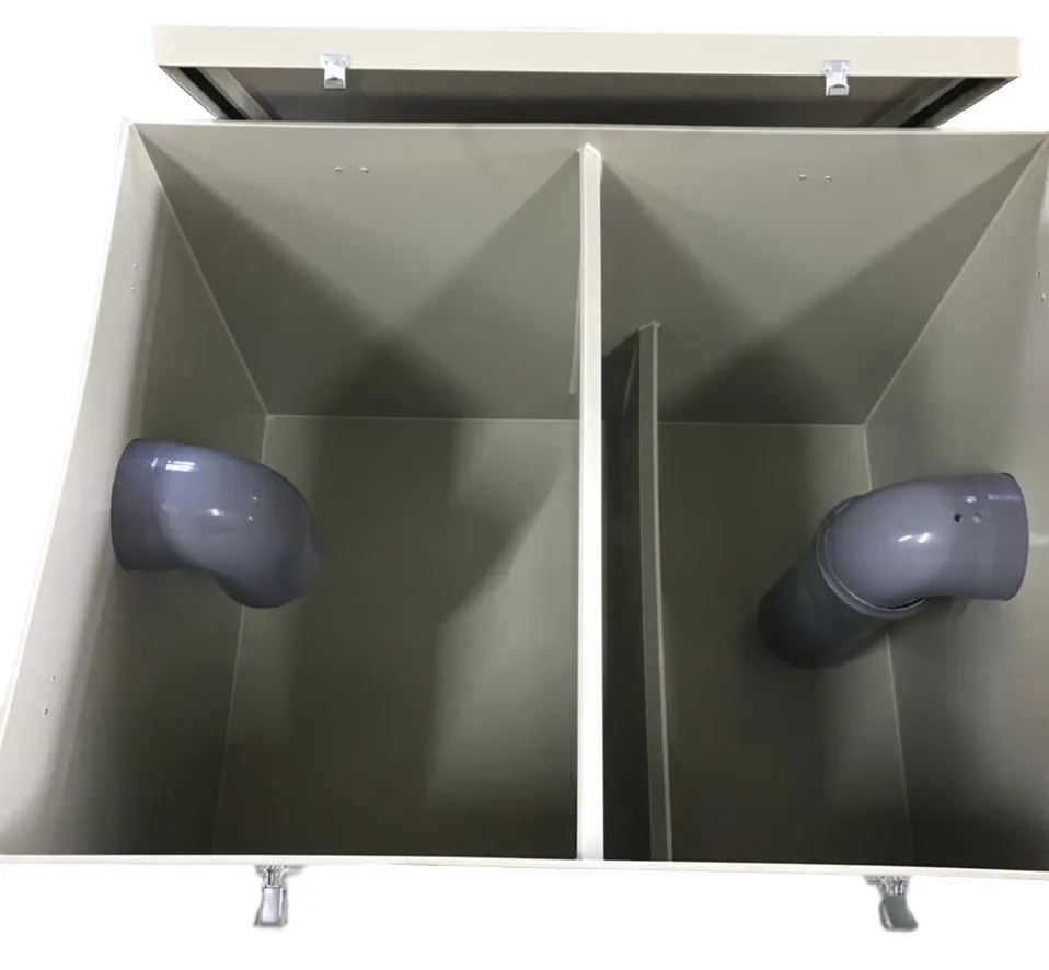 Polypropylene Ground Workshop 800*600*500 mm OPP 2.0-200 Grease trap For Restaurants / Food Industries