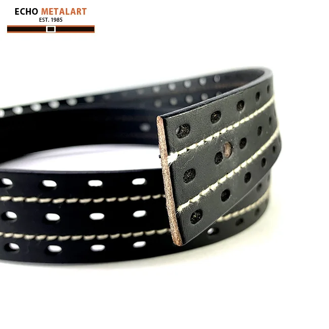 black 35mm stylish belt with genuine ladies belts