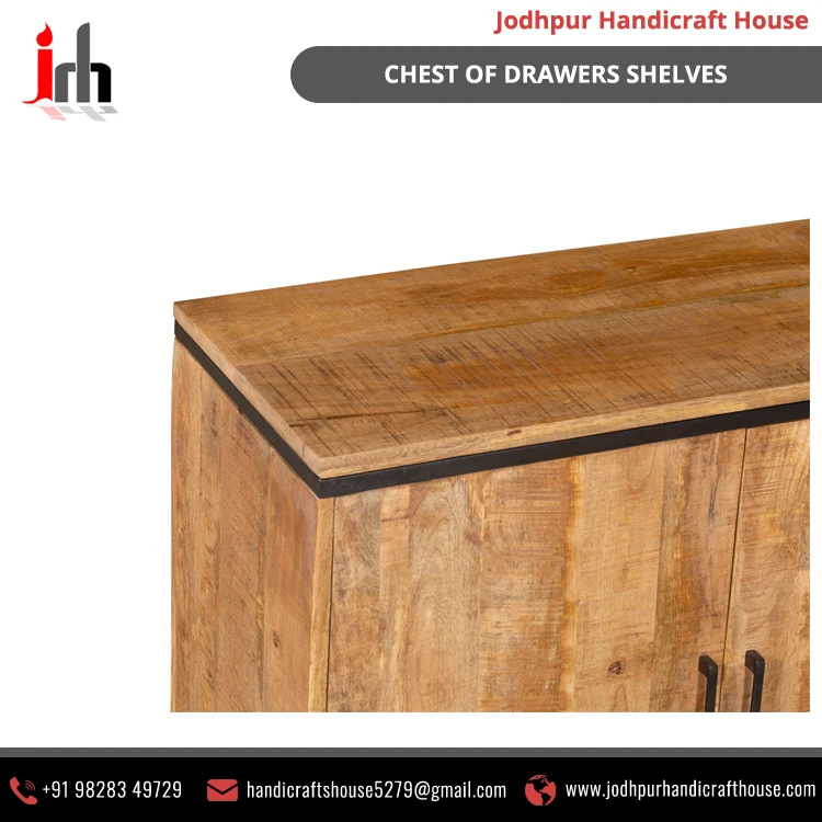 2021 Bulk Selling Vintage Furniture Luxury Wooden Material Chest of Drawers with 3 Doors/3 Drawers and 2 Shelves