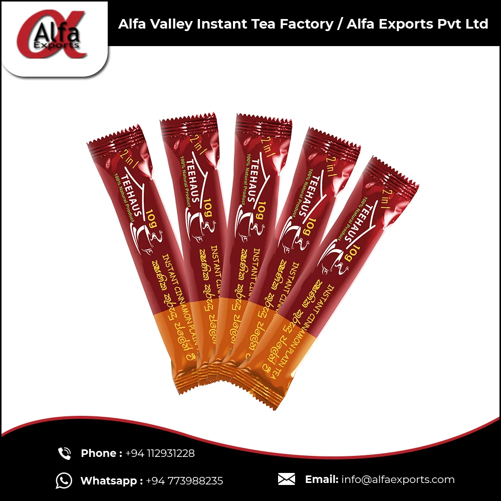 Natural Food Certified Cinnamon Flavored 2in1 Premix Instant Ceylon Plain Cinnamon Tea Powder For Masala Tea