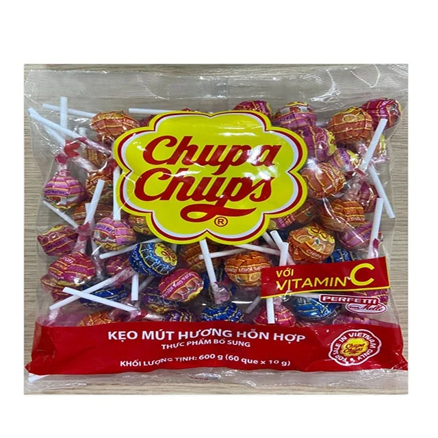 Wholesale Chupa Chup Lollipops Assorted Flavors 600g/ Vietnamese Chupa Chup Candy Lollipops Fruity Exporter (10000007663827)