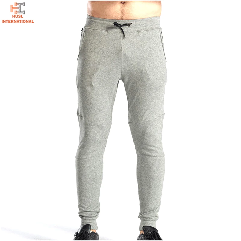 New Solid Color Men Casual Slim Fit Sports Solid Male Gym Cotton Skinny Joggers Sweat Pants