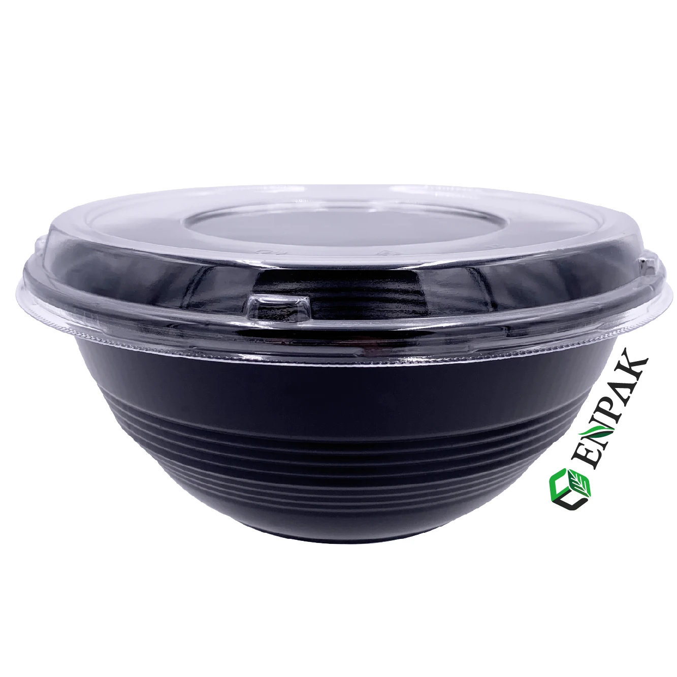 Heat Resistant Plastic Black Miso Soup Bowls for Restaurant