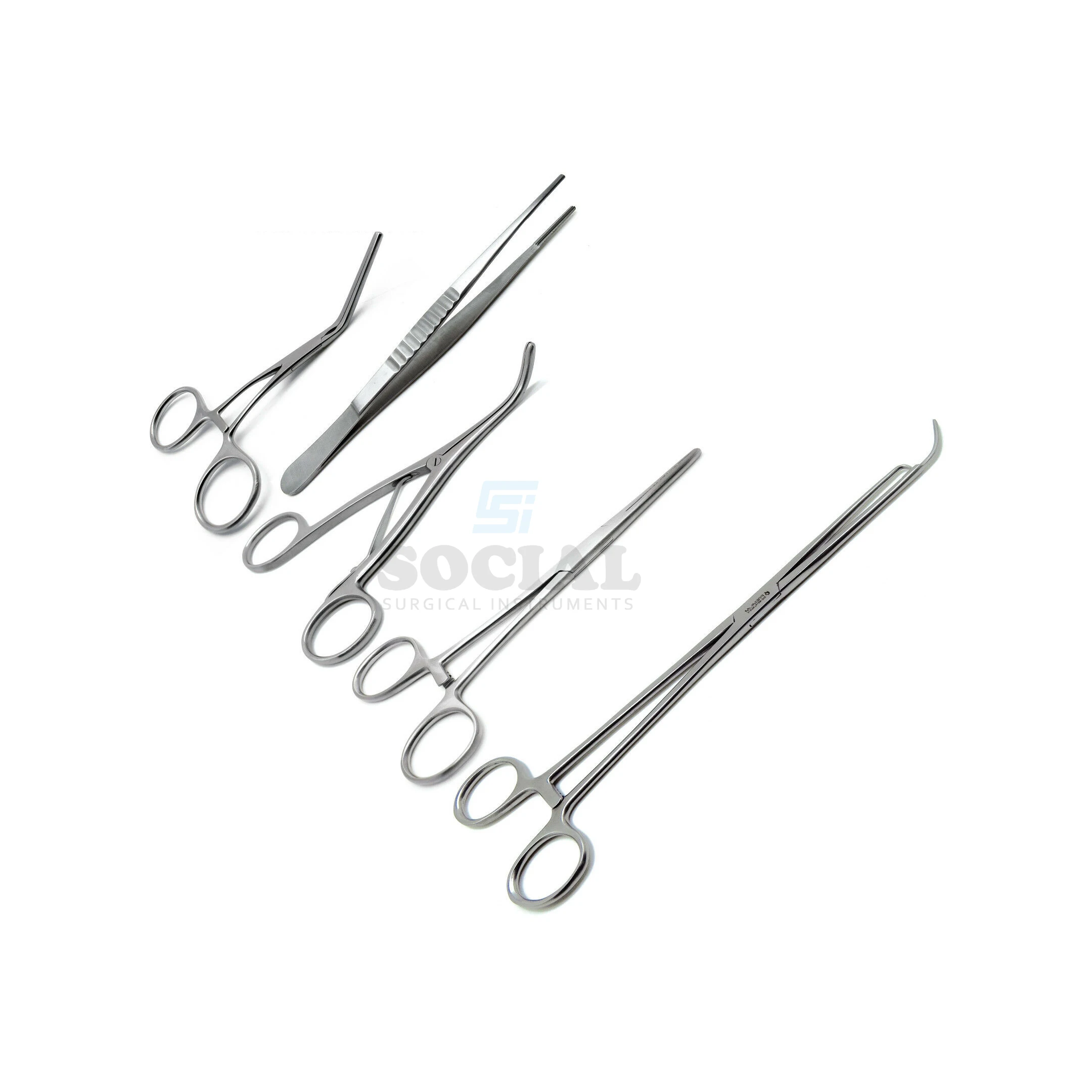 
Surgical Forceps Voarse Debakey Hulka Trousseau Instruments Set of 5 