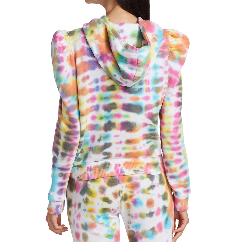 Women Tie Dye Sports Wear Long Sleeve Hoodie