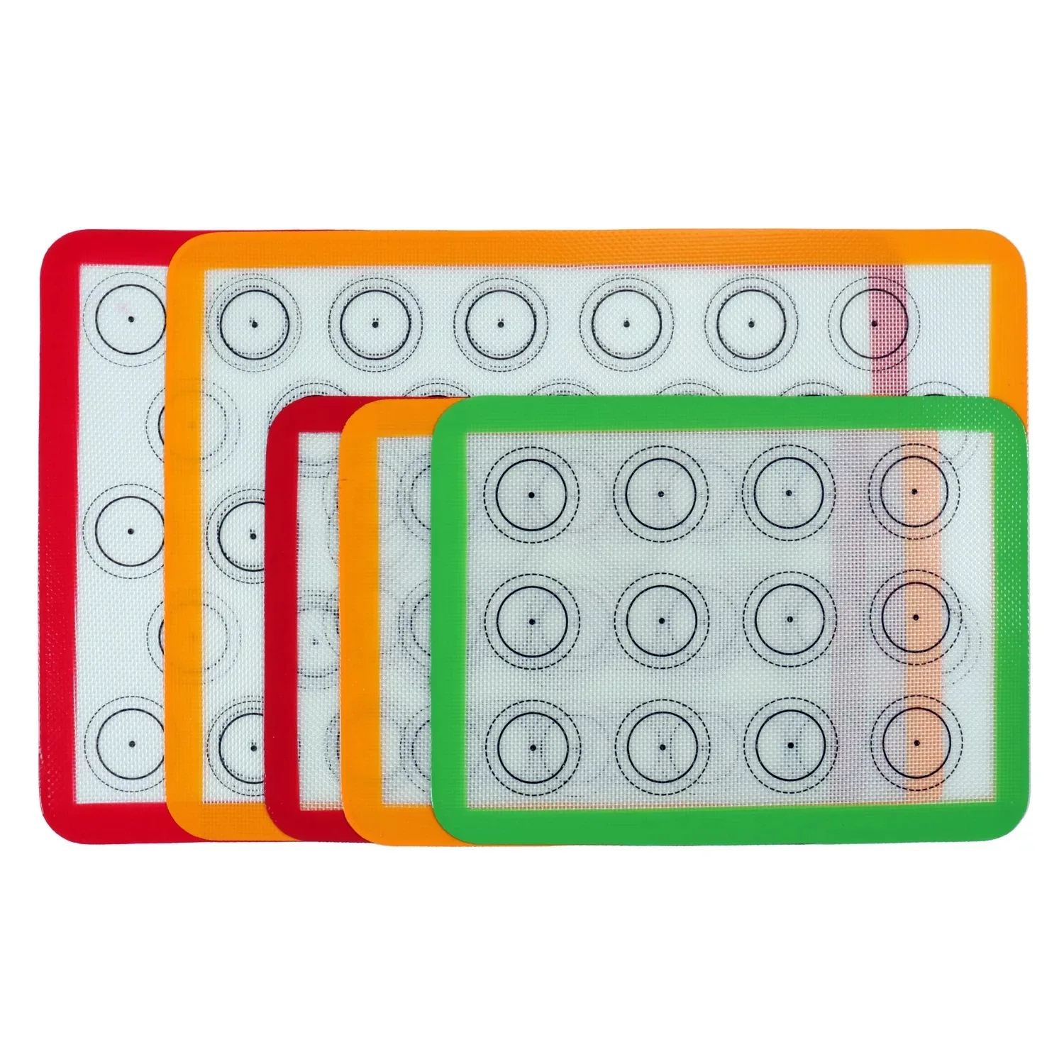 Customizable Kitchen Baking tools Square Round Air Fryer Liners Heat Resistant Non-stick silicone baking mat pastry