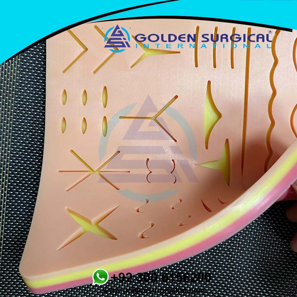 Практика наложения швов моделирование беспыльный набор из 3 слоев гладкий Чехол силикона для шовный тренировочный комплект хирургической раны тренировок шов