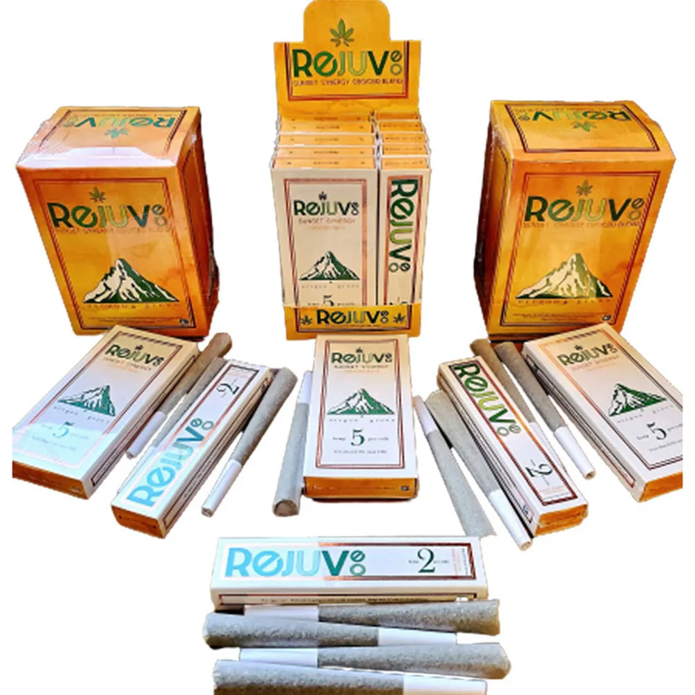 Pre-rolls (Smokable) в мастерской картонной коробке для розничных магазинов, 35 предварительно рулонов, изготовленных с смесь конопляных цветов кбр и кбг