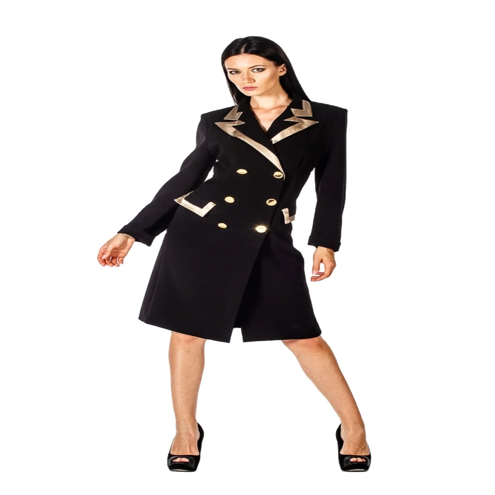 Top quality Made in Italy Elegant Dress for Chic Women and for Party Cocktail and Wedding Redingote