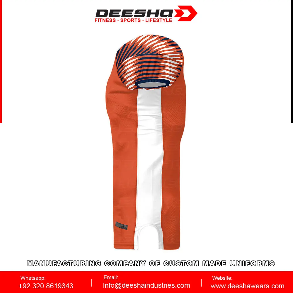 New Collection Custom Made jersey american football Uniform Sublimation Eagle Jersey in Orange