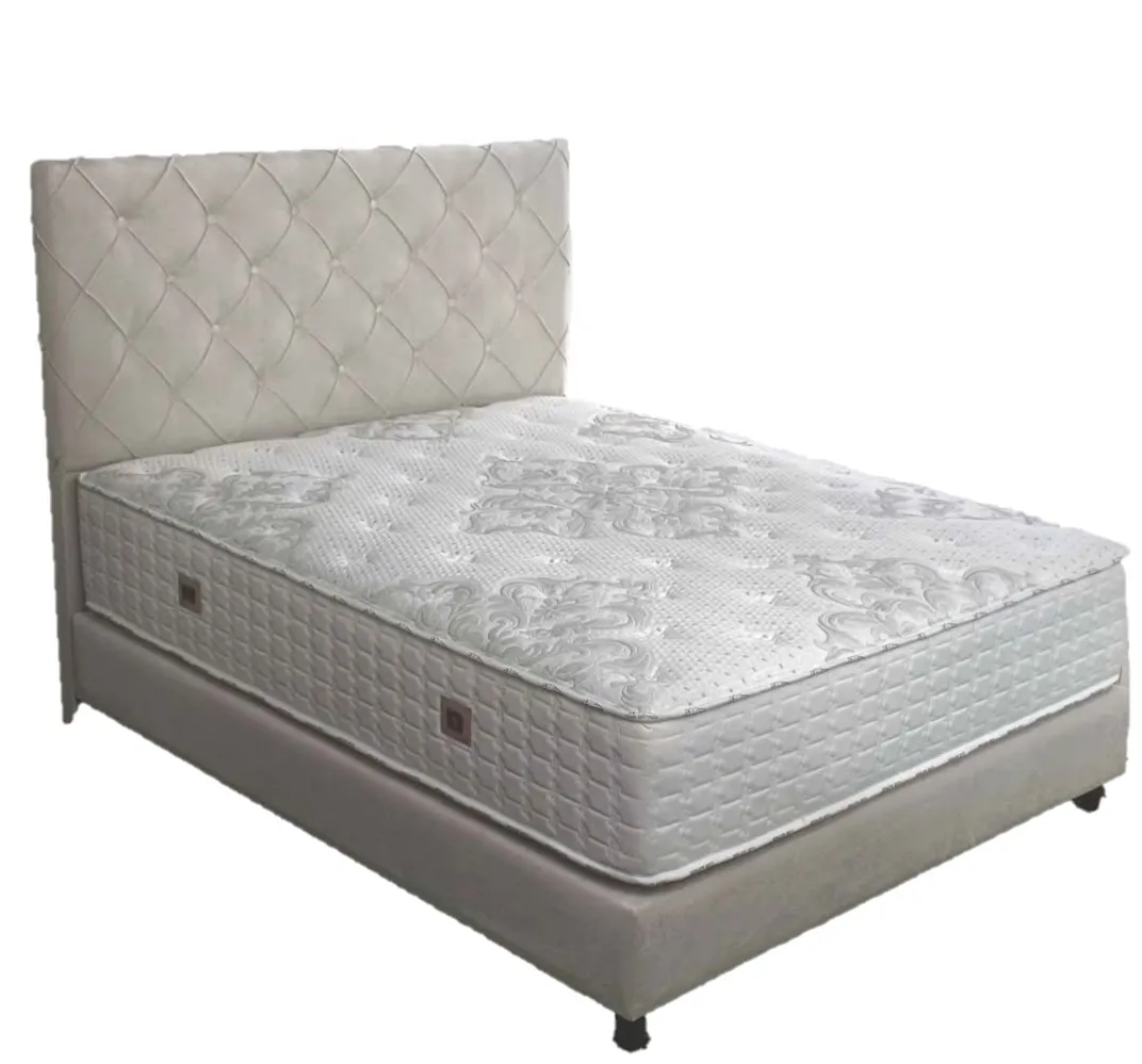 
Box Spring Bed Extra Comfortable Orthopedic Double Side Mattress Headboard Sets Metal Frame Box Spring MONARQUE Latex Set Beds 
