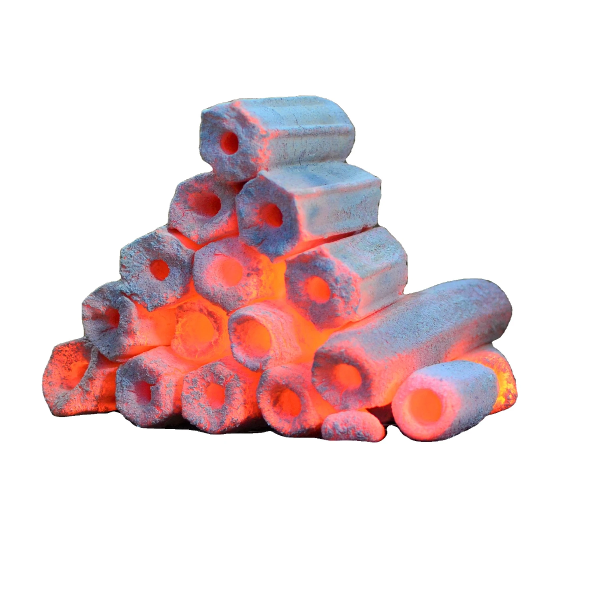 Wholesale charcoal Low Ash Hexagonal Hardwood Sawdust Briquette Charcoal for BBQ/GRILL compress charcoal