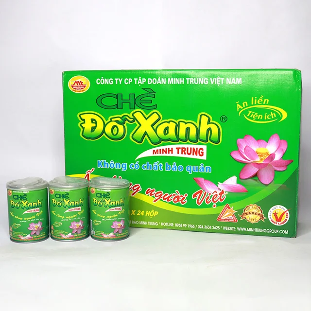 High quality Canned Food  instant Green bean gruel from Minh Trung Vietnam - No preservativeGreen Bean Soup for sweet desserts