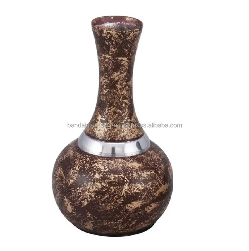 Hot Sale Flower Metal Vase For Wedding And Home Decoration Aluminium Tabletop Flower Pots