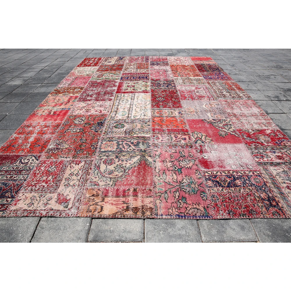 8x10 турецкий лоскутный ковер 8,3x11,5 винтажный ковер 10480