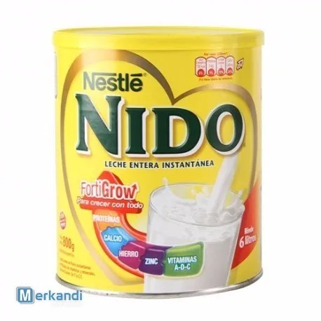 Сыпучий молочный порошок Nestle Nido, 24x400 г