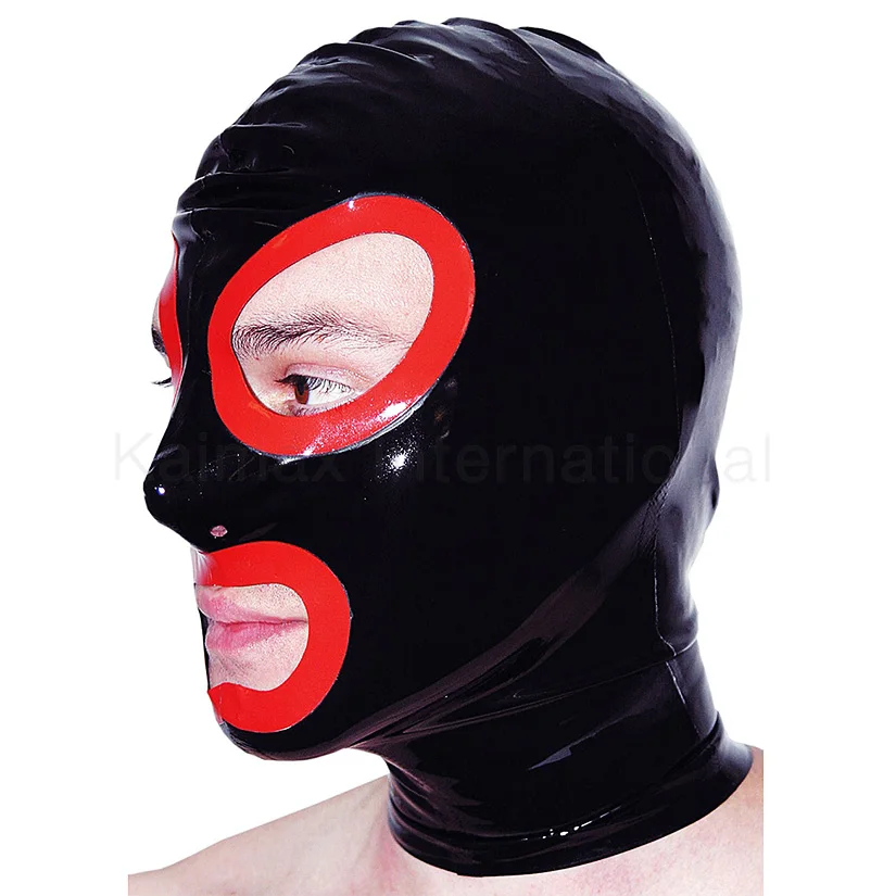 Sexy Fetish BDSM  Leather Gay Bondage Hood Mask