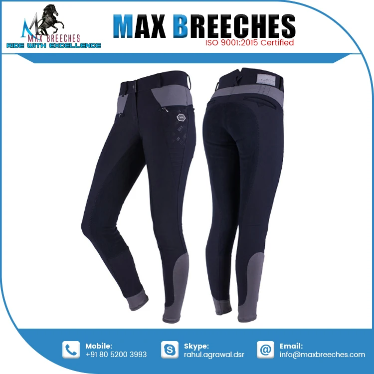 Wholesale Price Full Seat Riding Breeches Silicone Horse Riding Breeches Comfortable Silicon Knee Patch Breeches