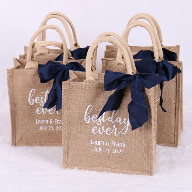 Недорогая сумка с возможностью печати, джутовые сумки-тоуты