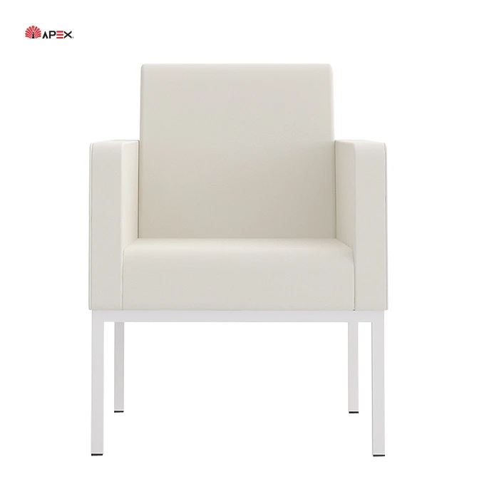 Apex Office Furniture Arco Series Office Synthetic Leather Waiting Area Single Seater Modern Office Sofa with Armrest