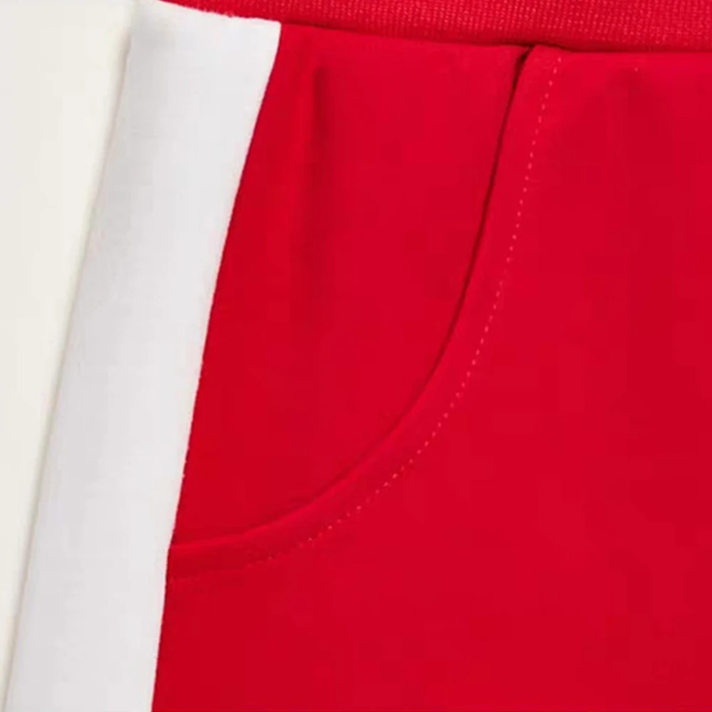 Красный Повседневный детский спортивный костюм унисекс детская одежда комплект одежды для бега детские спортивные костюмы из ориентированного материала на заказ