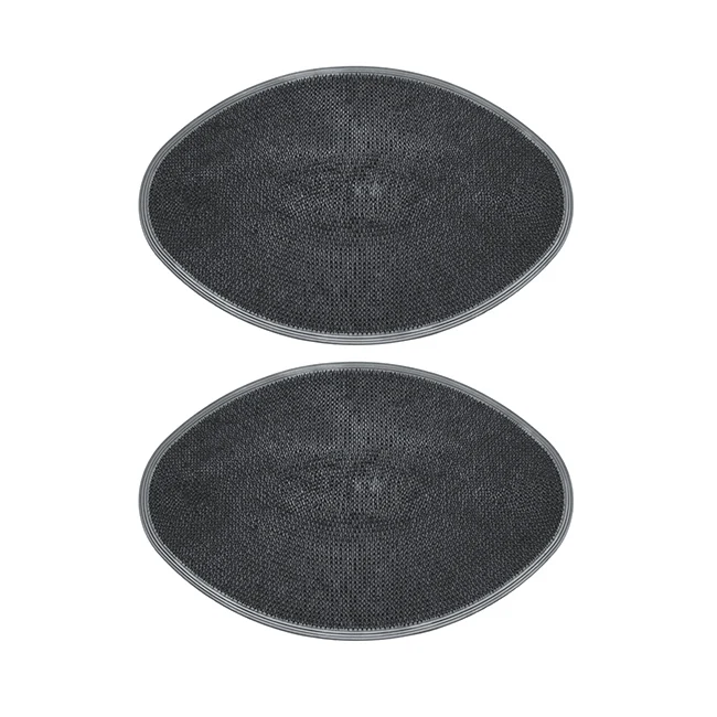 2022 New Product Feather Soft Texture Natural Rubber Floor Mat Grey 49cm x 75cm Strong Bristles Effectively Clean Dirt