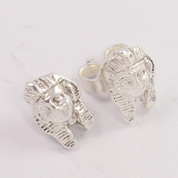 100% Natural Small silver studs earrings stamped  Girls And Women Fashion Earring Everyday Earring Jewellery Best Gift For Love