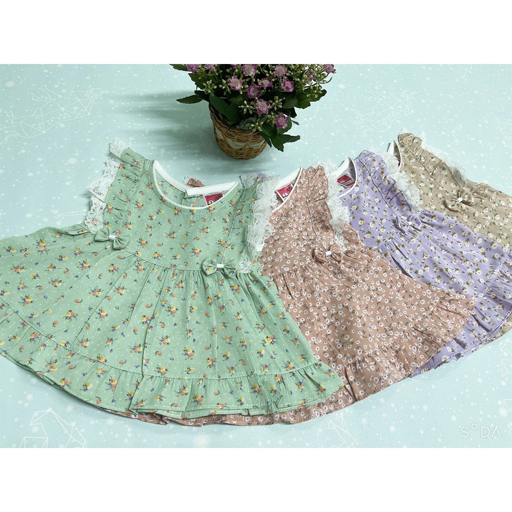 Birthday dresses baby girl 1 - 3 years old lace Girls Clothing Party Gown fluffy Girls Dress Made In Vietnam