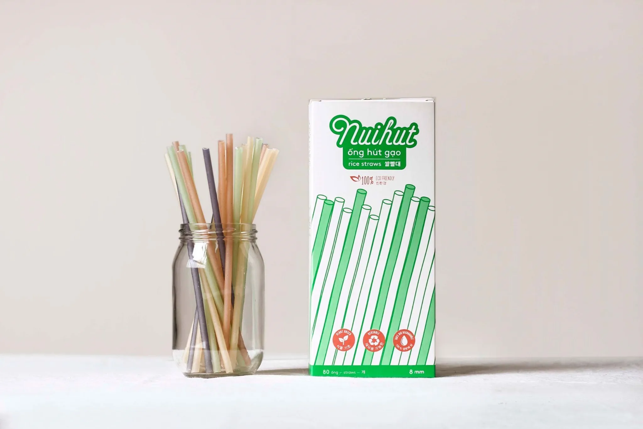 Бумажная рисовая солома 8 мм