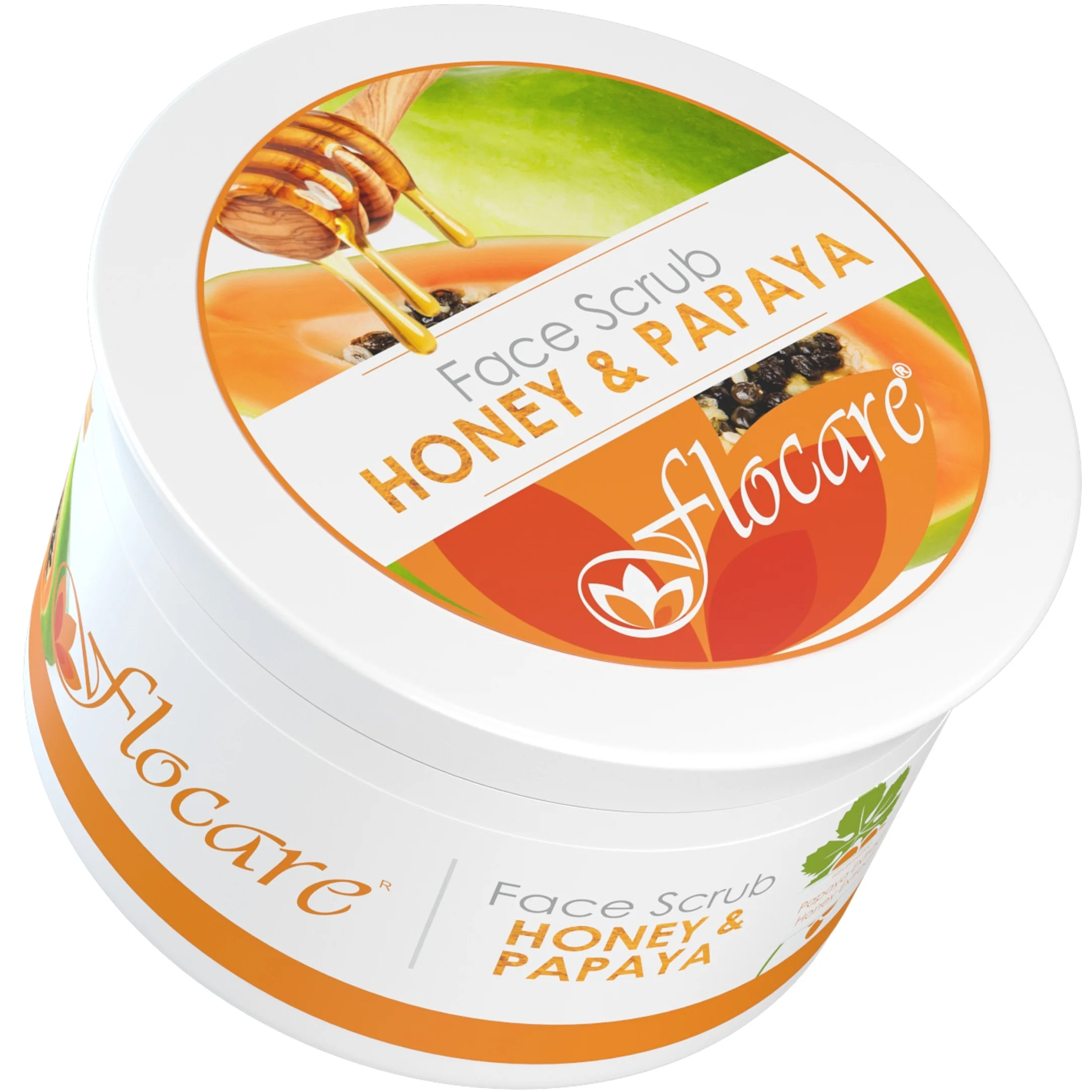 Body scrub private label smoothing organic bamboo honey papaya body scrub remove fine lines