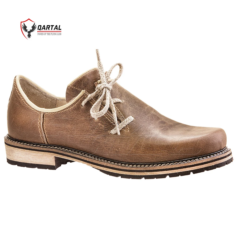 New Design  Genuine Leather Shoes Bavarian Custom Embroidery Shoes High Quality German Trachten Lederhosen Shoes