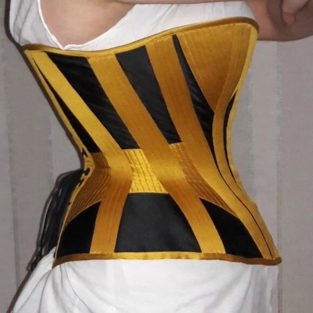 Lace up Overbust Bustier Sexy SatinCorset Waist Shapewear Top Corsets for Women