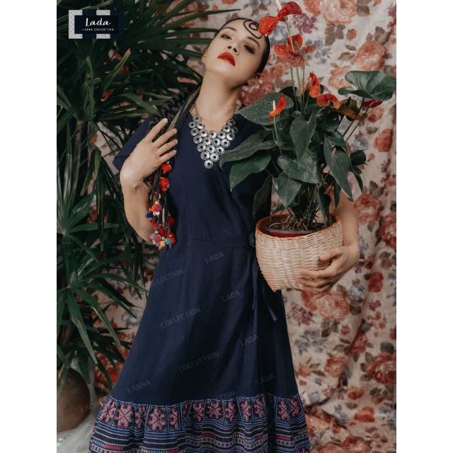 Лидер продаж тайские повседневные женские платья премиум-класса ручная работа Лада Лана коллекция 019 набор «рыбий хвост»