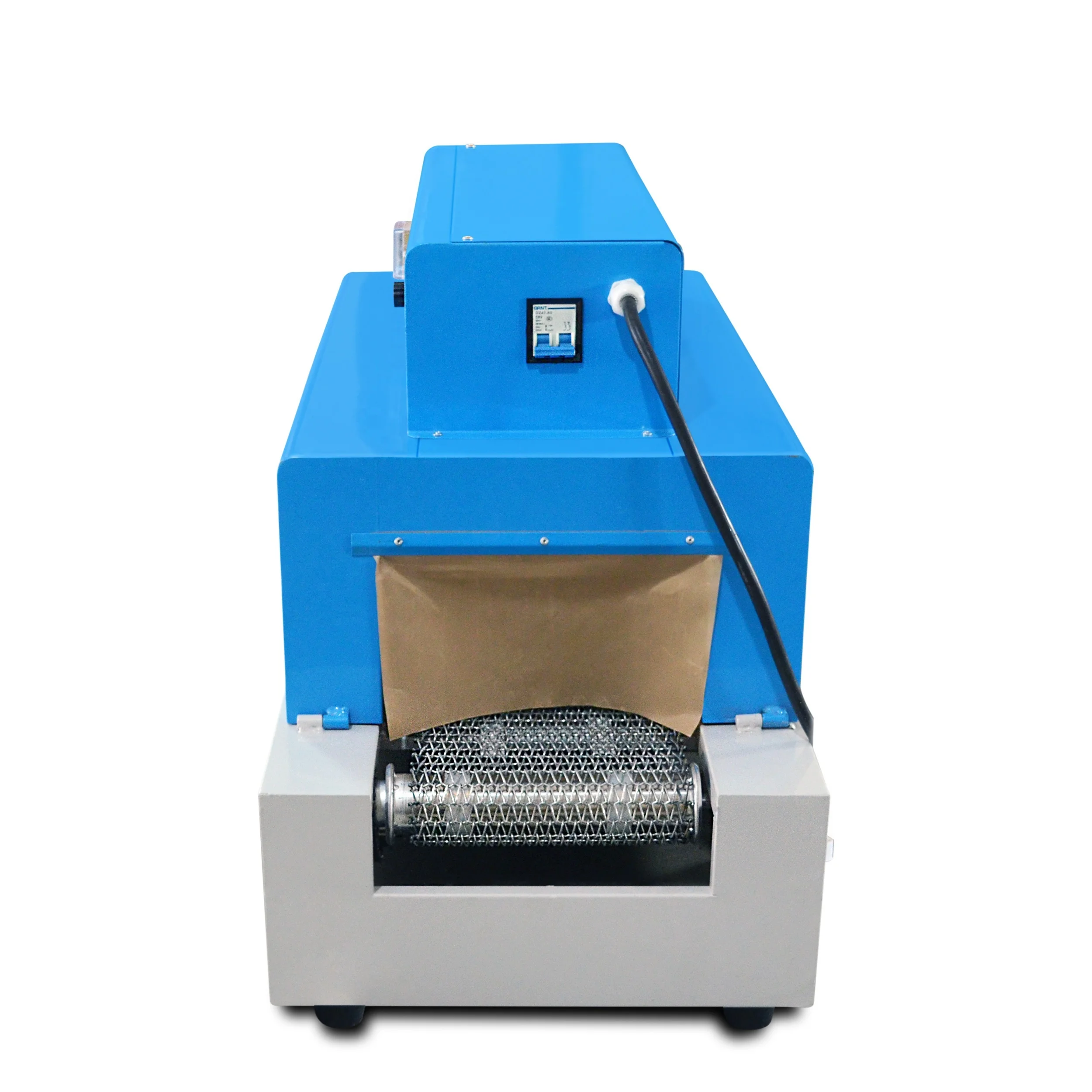 Small BS-260 infrared ray tubes PVC film chain heating shrinking tunnel machinery