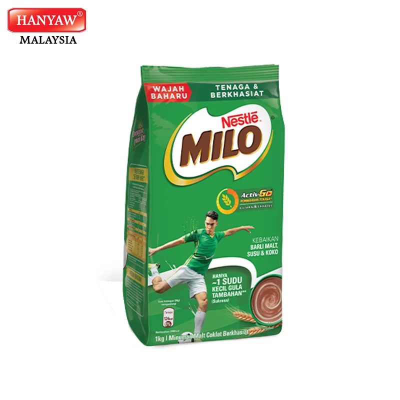 [Малайзия] Быстрая доставка + Халяль Сертифицированный MILO фитнес-Go порошок шоколадного солода (12 упаковок x 1 кг/картонная коробка)