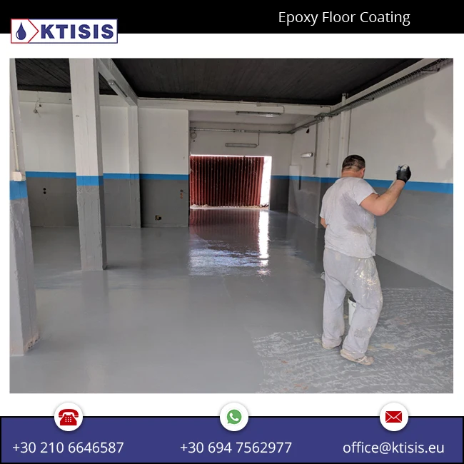 Waterproof Epoxy Paint Coating for Floors - Water, oil and chemical spill resistant