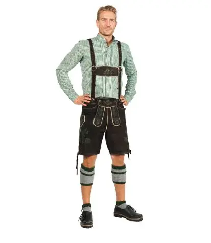 Bavarian Oktoberfest  Embroidered Lederhosen Style  Bavarian Shorts and pants(BS-006)