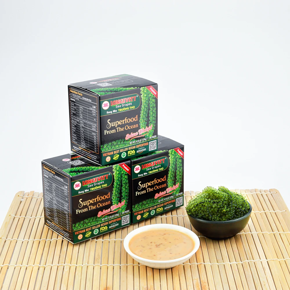 
Health And Beauty 3 Boxes 18 Packs Seaweed 7 10Cm Length Longevity Dehydrated Sea Grapes 