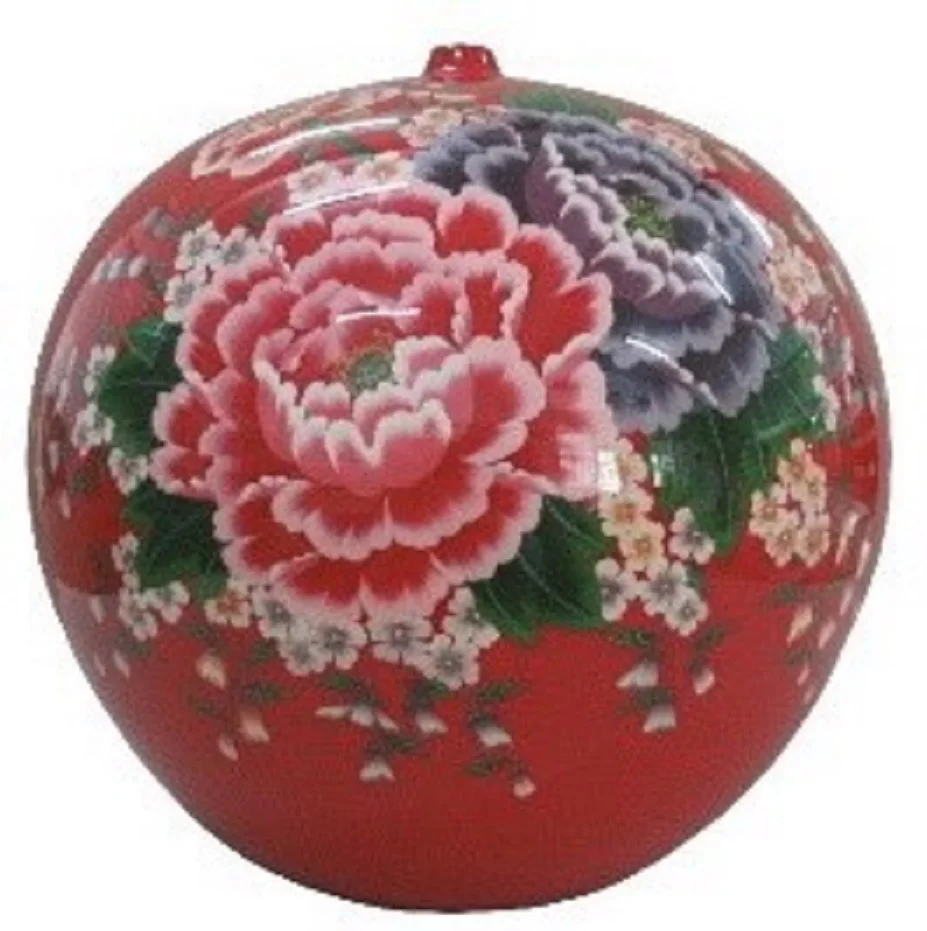 European quality Luxurious hand-painted artwork Rich peony lacquerware for sale price