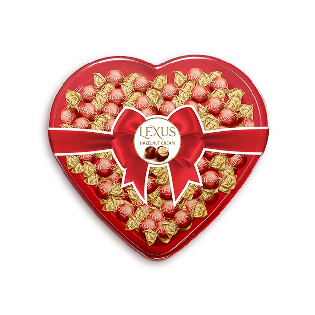 Premium Quality Candy Chocolates and Sweets Filled Hazelnut Cream 240g 120g Halal ISO Certified Wholesale Gift Box Valentines