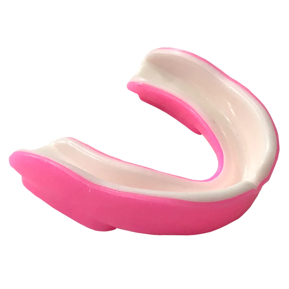 
Custom Color Logo Boxing Mouth Guard Pink White American football mouth guard 