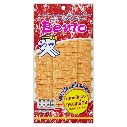 Bento Squid Seafood Snack Sweet & Spicy 5g x 288 Sachets